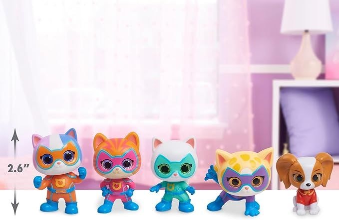 Disney SuperKitties Collectible Hero Squad Figure Set, 5-pc