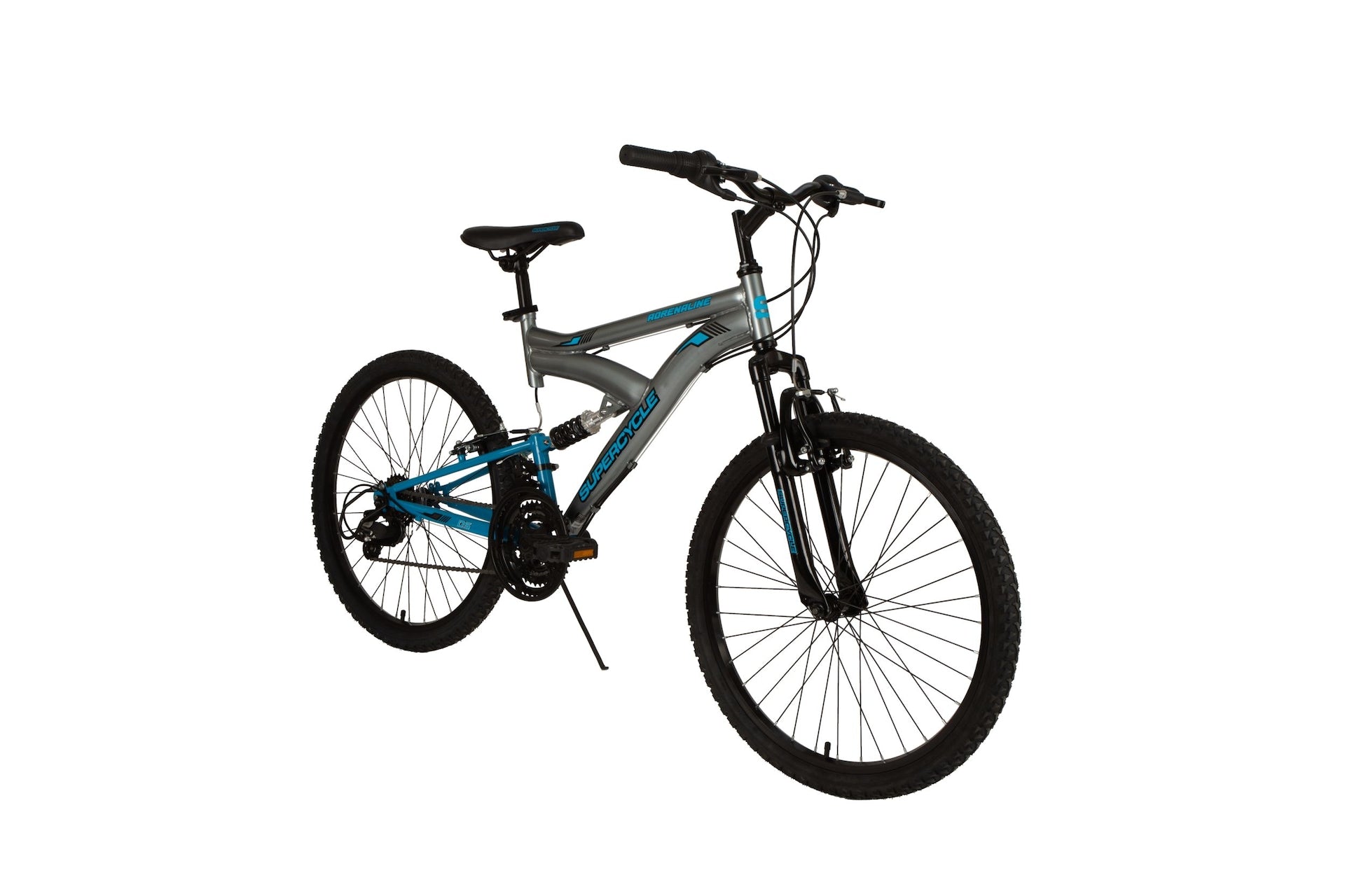 Supercycle Adrenaline Youth DS Mountain Bike 24-in, Grey