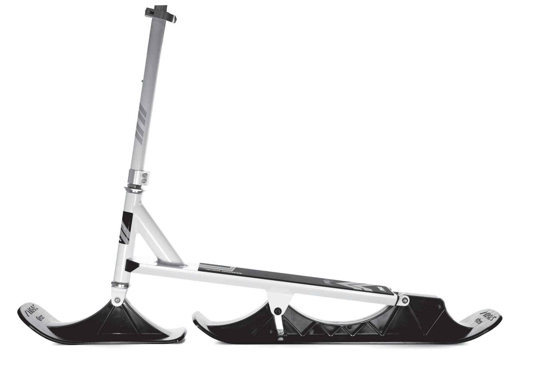 Stiga Snow Kick Free Kids' Winter Snow Ski Scooter with Height Adjustable Handle, Ages 7+