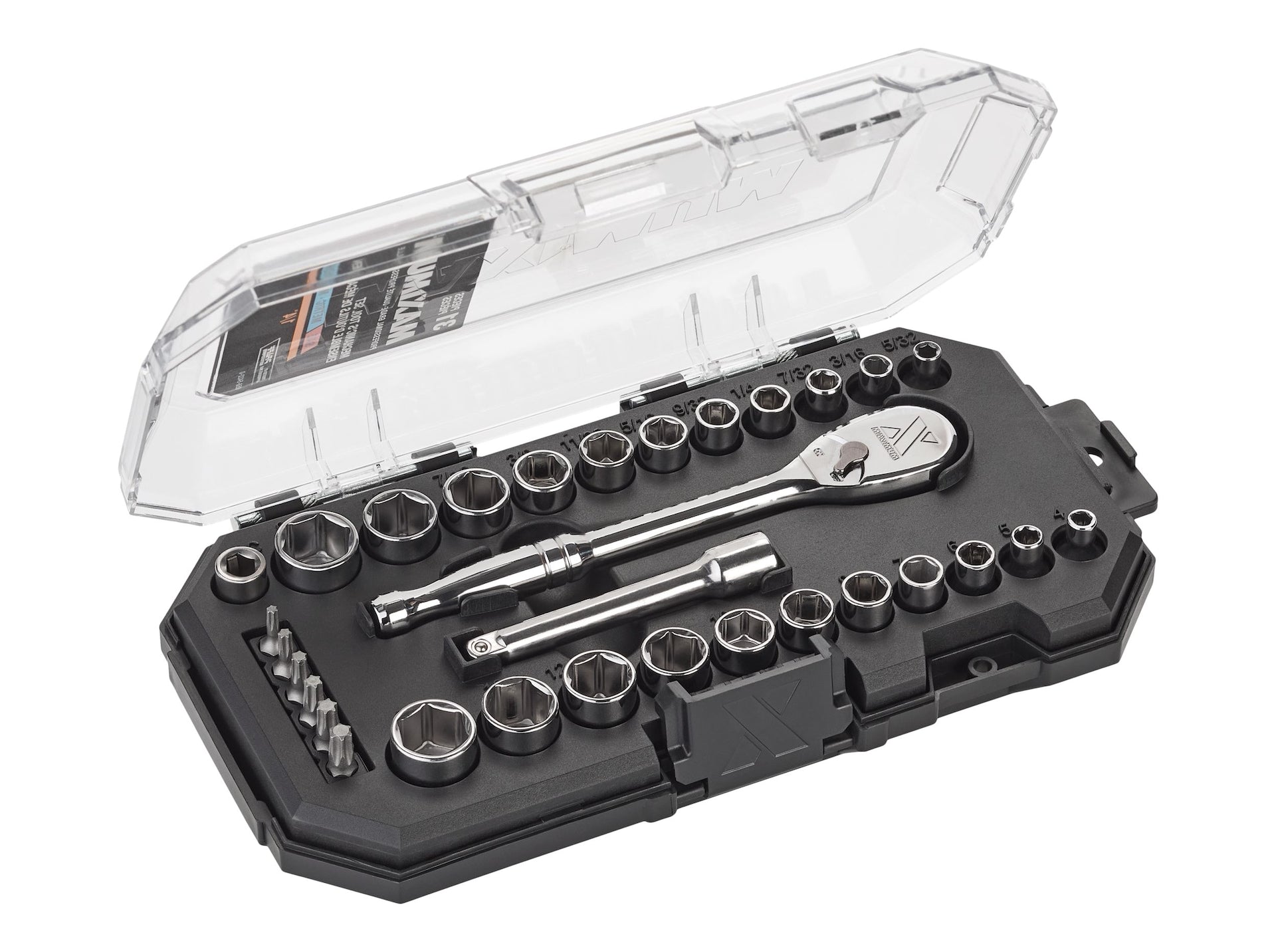 MAXIMUM 31 Piece 1/4" Drive Metric Socket Set