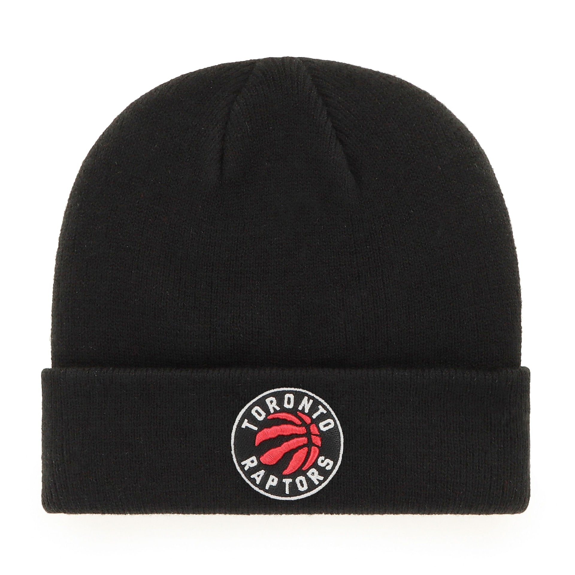 Fan Favorite NBA Toronto Raptors Mass Freeze Knit Cuffed Toque with Embroidered Logo, Black