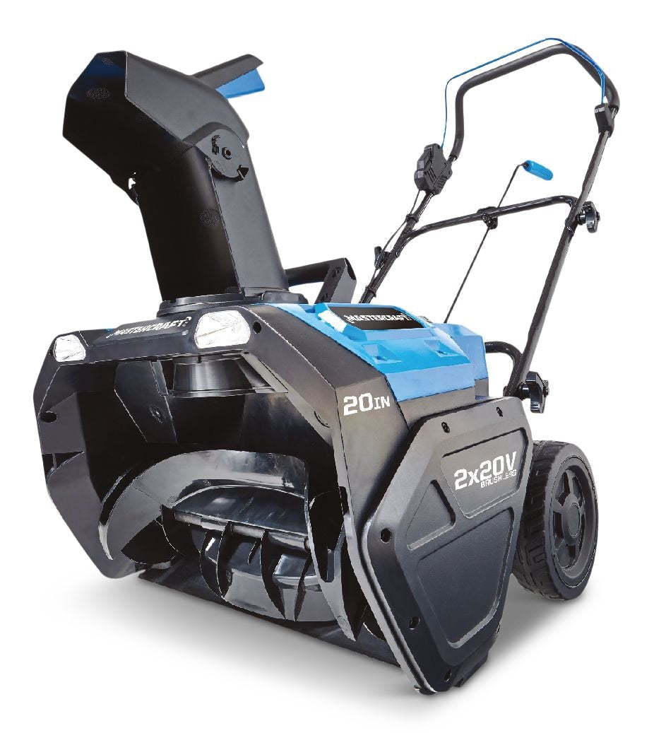 Mastercraft 2x20V Single Stage Cordless Snowblower with PWR POD 5.0Ah Battery, 20-in