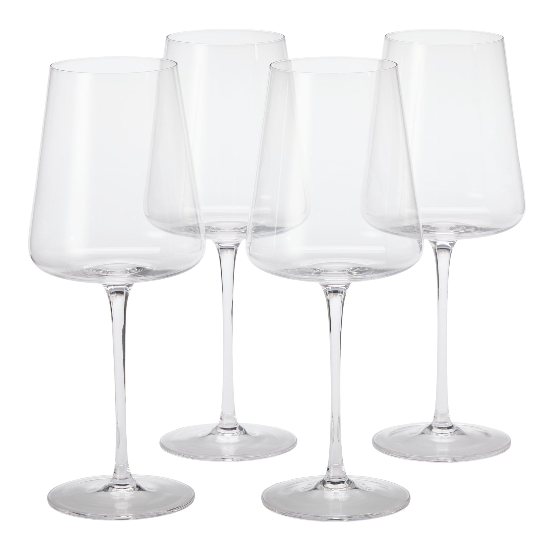 CANVAS Modern Lead-Free Stemmed Wine Glass Set, 4-pk