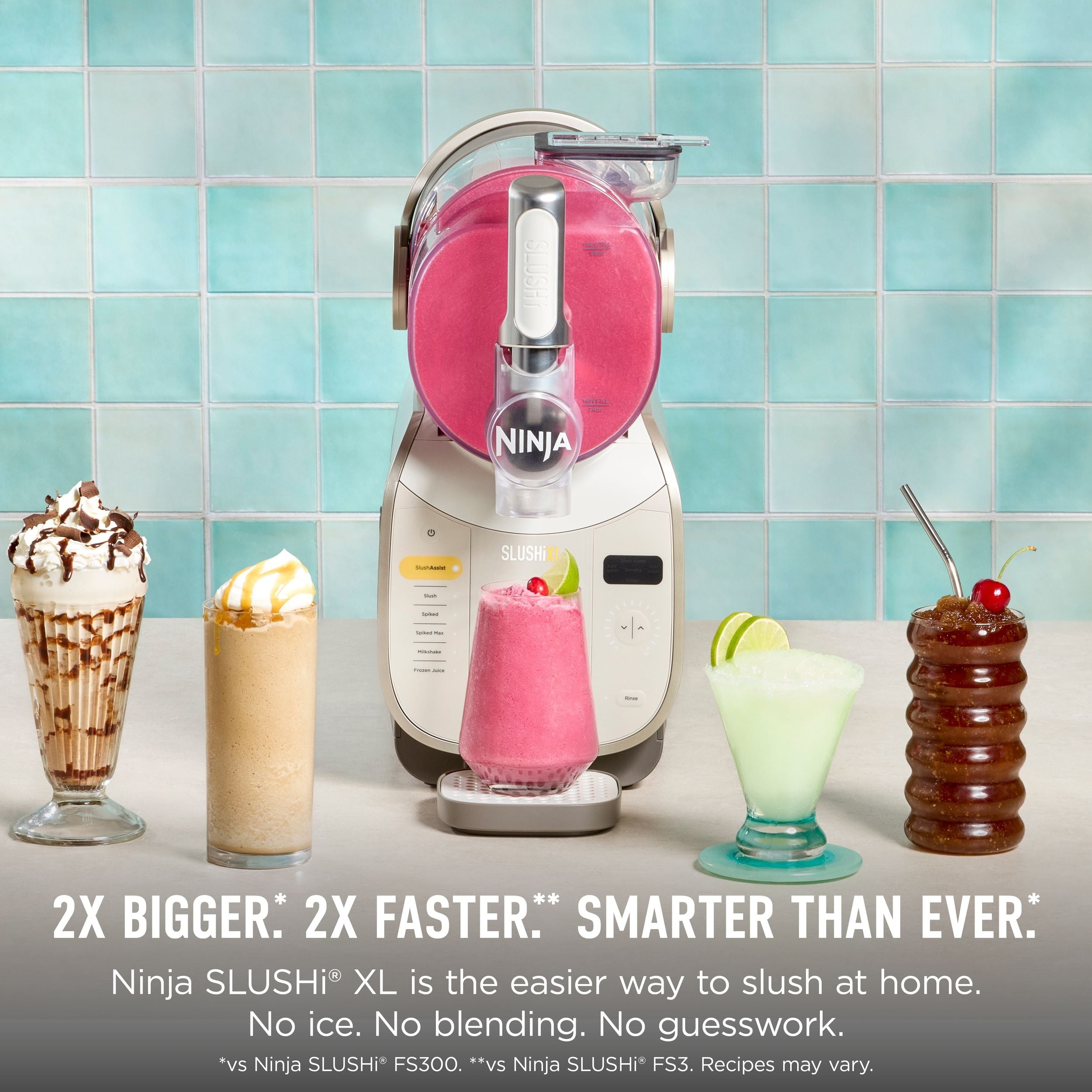 Ninja Slushi XL Slushie Machine with SlushAssist Technology, Crema, FS601CBR