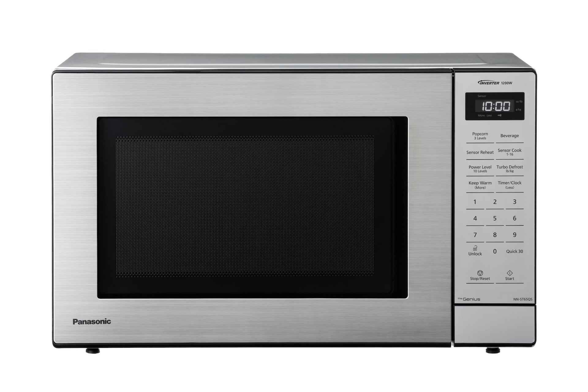 Panasonic Genius High Power Microwave Oven with Inverter, Touchpad Controls, 1200W, 1.2-cu.ft., Stainless Steel