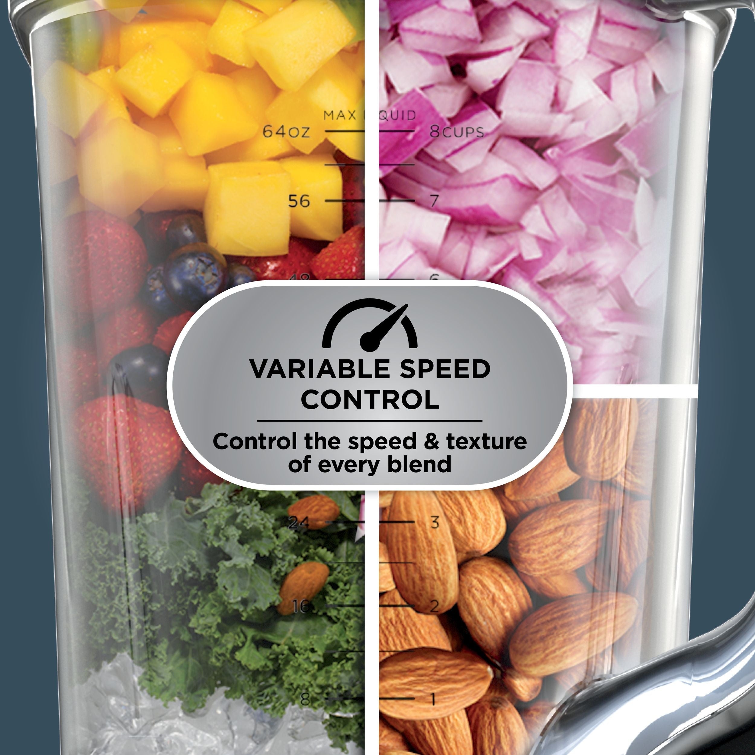 Ninja BlendSense Duo Blender with 72-oz Full-Size Pitcher & Pre-Set Programs, Includes Two 24-oz Single-Serve Cups, 1800W