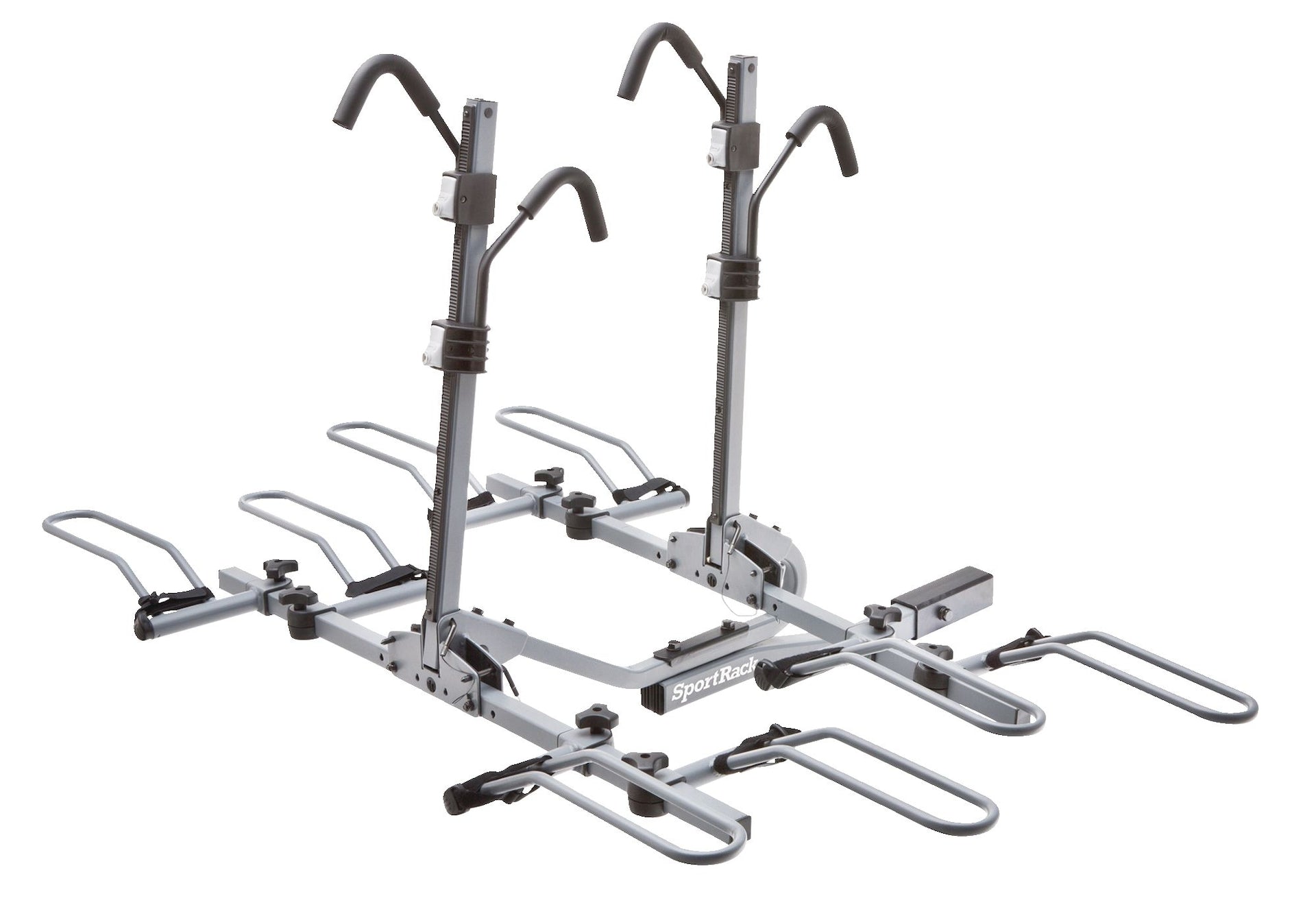 SportRack SR2902LR Crest Deluxe 4-Bike Lock & Tilt Platform Hitch Mount Bike Rack, Fits 2-in Receiver, Granite Grey