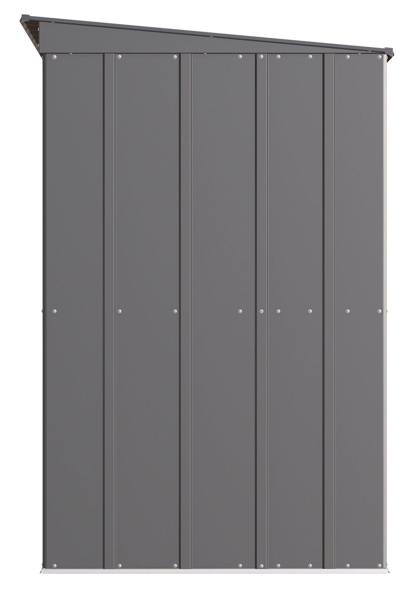 Arrow Classic Galvanized Steel Storage Shed, Charcoal, 10-ft x 4-ft