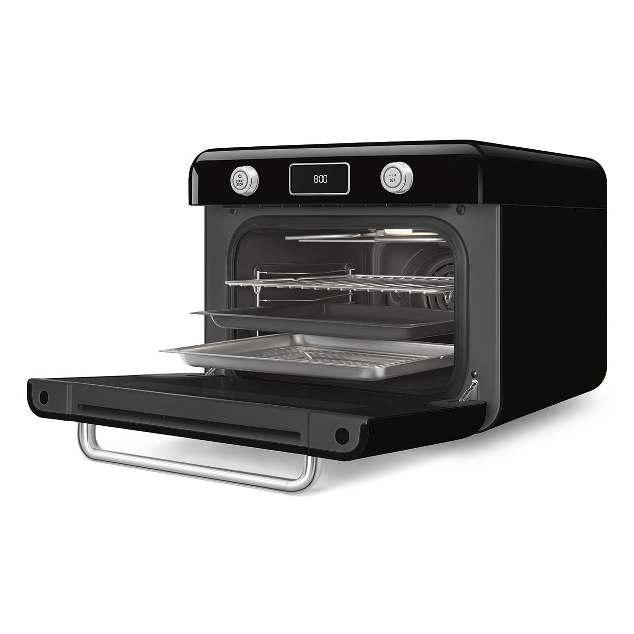 SMEG Combi Multifunction Steam Oven with Airfry, Black