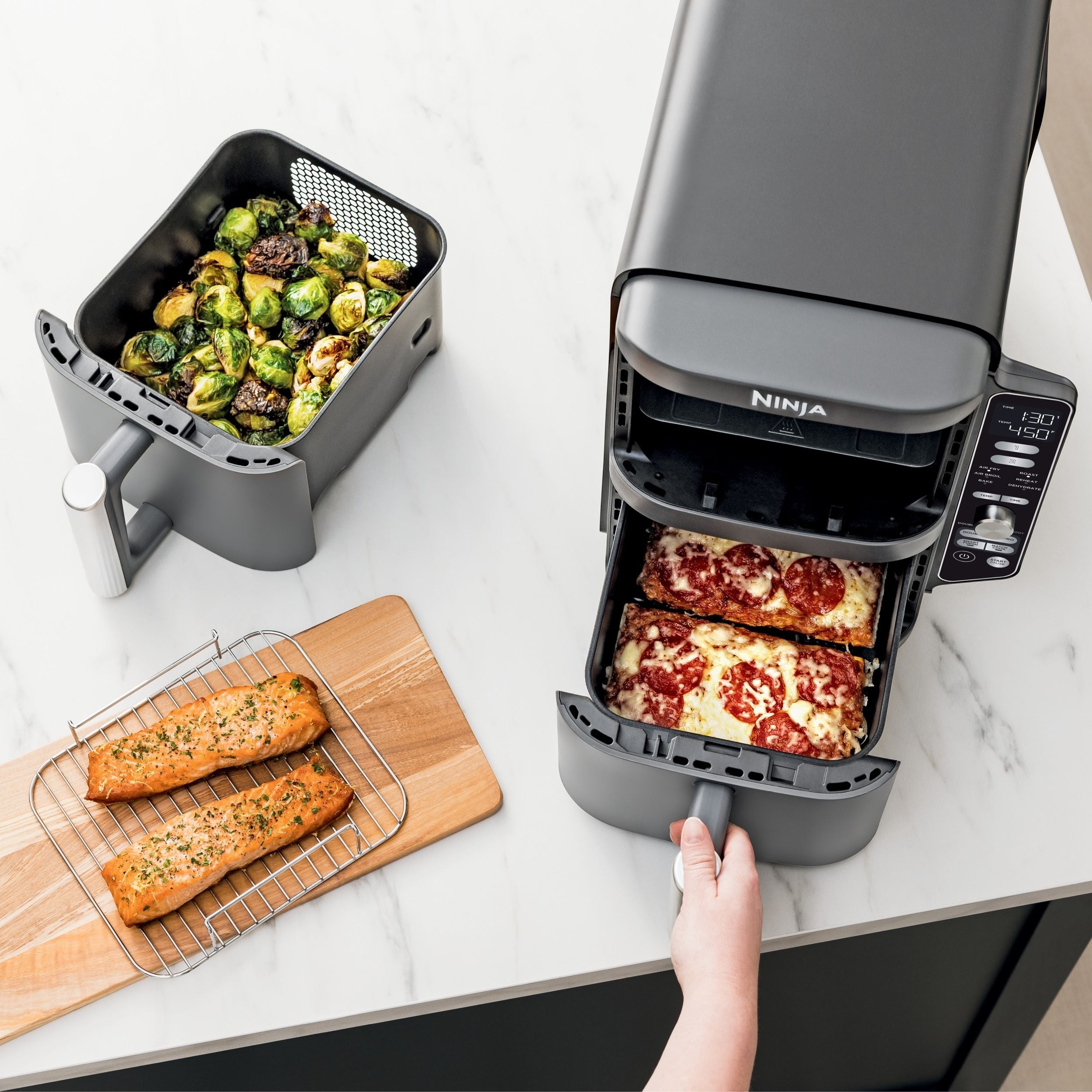 Ninja DoubleStack XL Multi-Rack Air Fryer with 2 Baskets & 6 Functions, 10-qt