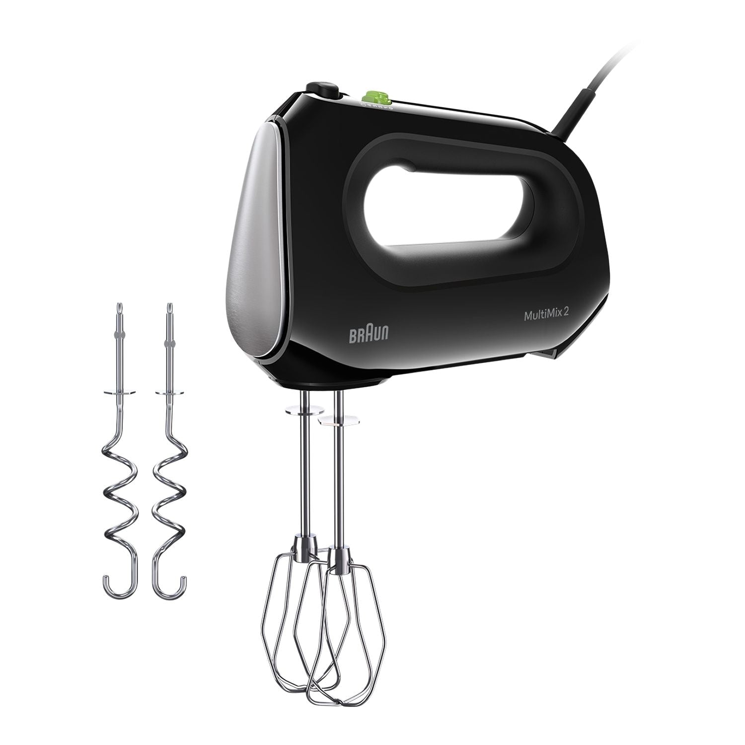 Braun MultiMix 2 5-Speed Hand Mixer, Includes MultiWhisk Beater, 250W, Black