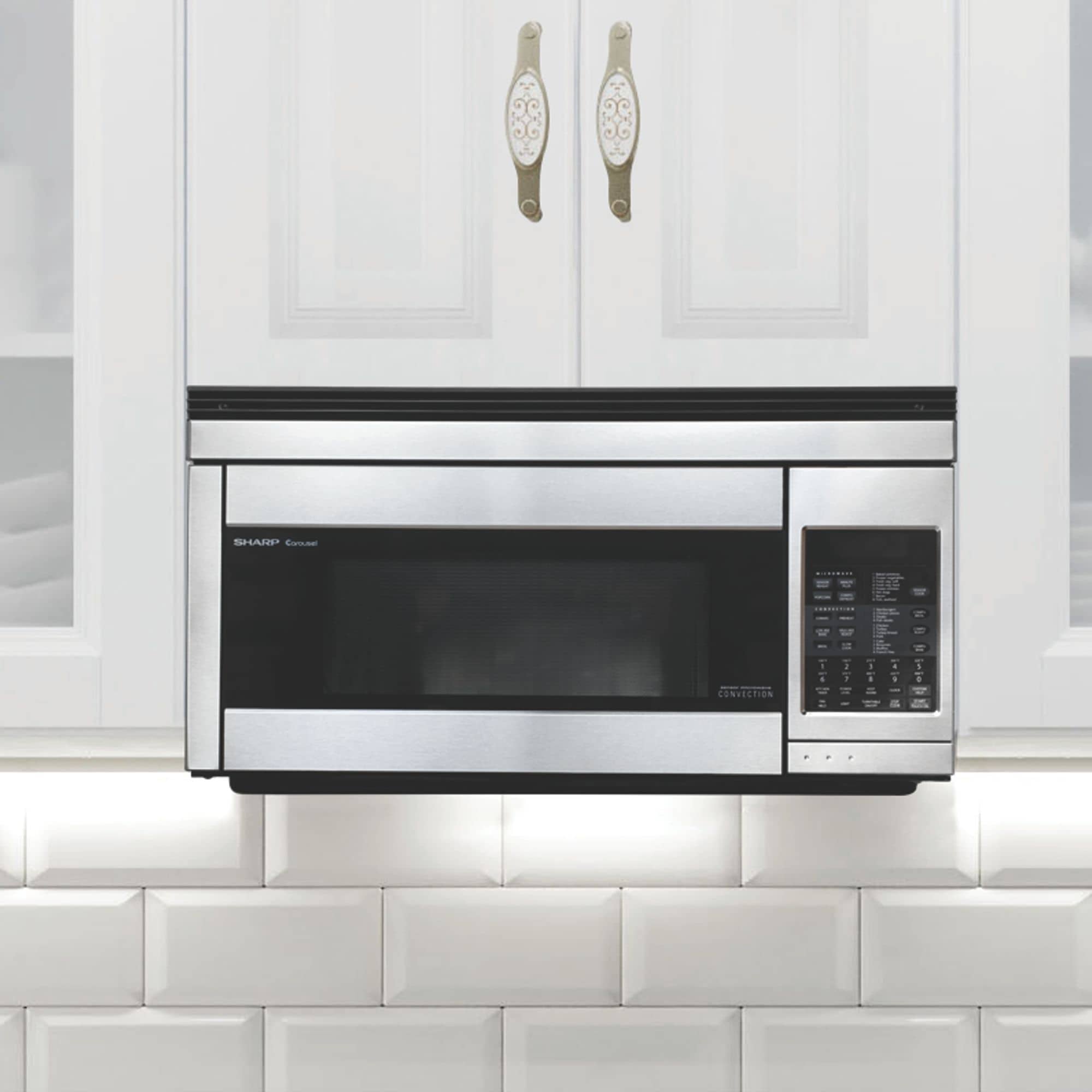 Sharp Carousel Over-the-Range Microwave Oven, 1.1-cu-ft