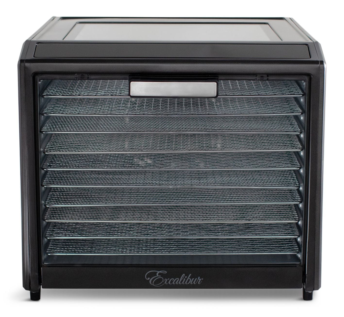 Excalibur Performance Series 10-Tray Food Dehydrator, Steel, 700W, Stainless Steel, Black