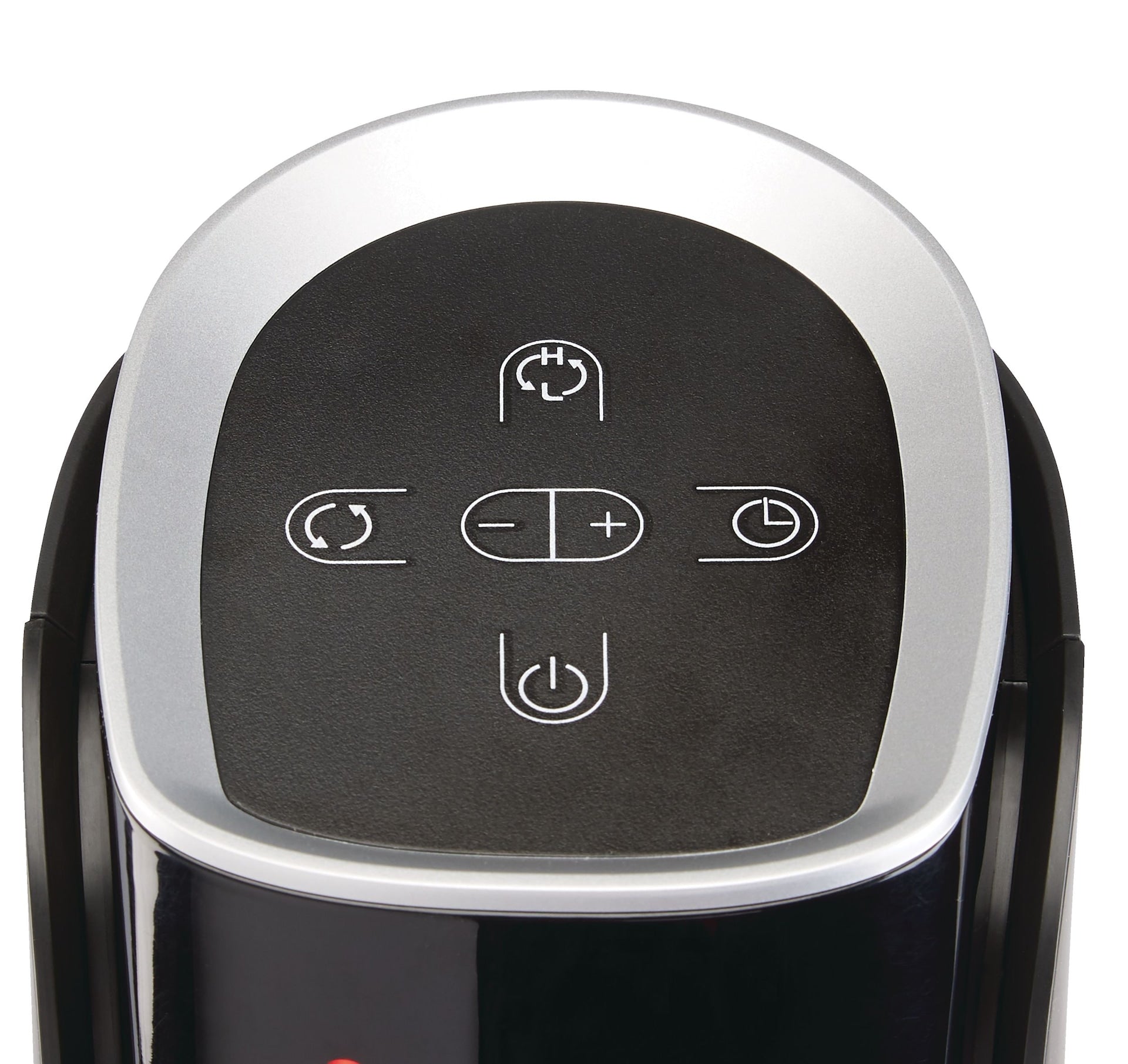 NOMA Oscillating Tower Ceramic Heater withRemote Control & Thermostat, 1500W, Black, 24-in