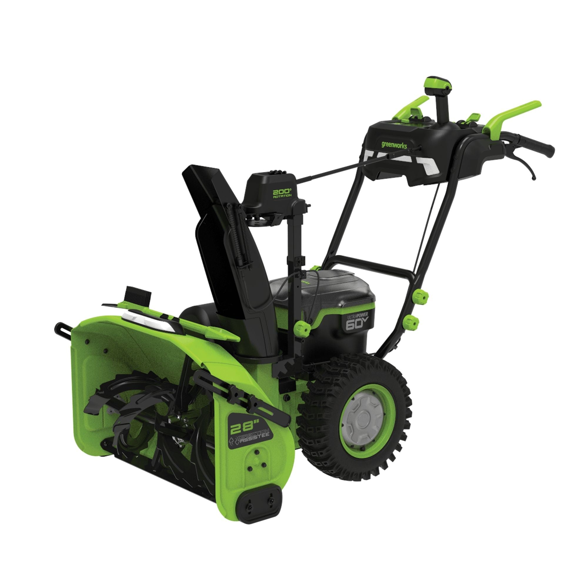 Greenworks 60V 6Ah 2-Stage Cordless Snowblower, 28-in
