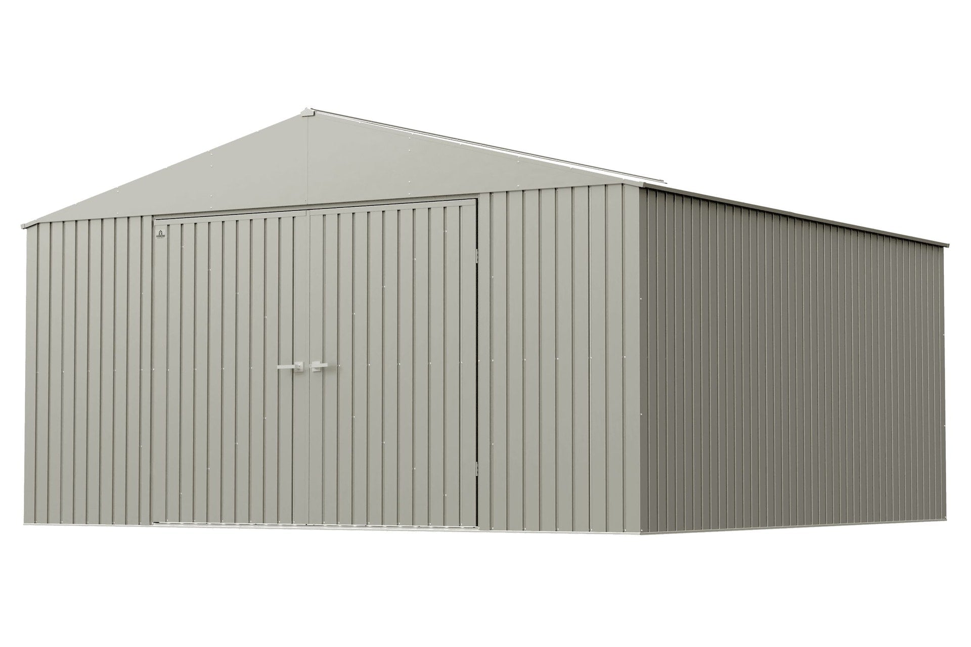 Arrow Elite 14x14-ft Cool Grey Corrosion-Resistant Steel Storage Shed