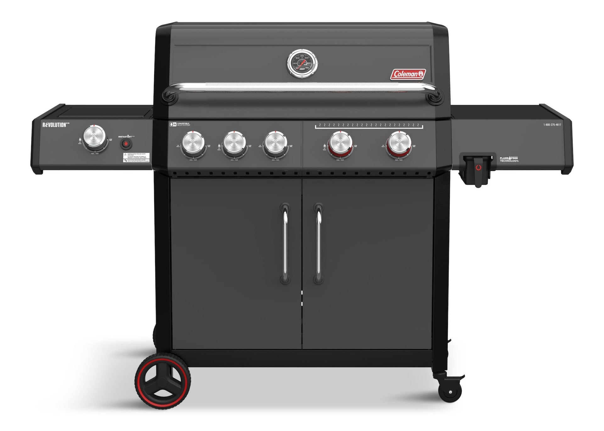 Coleman Revolution II 5-Burner Grill and Griddle Combo LP Gas BBQ
