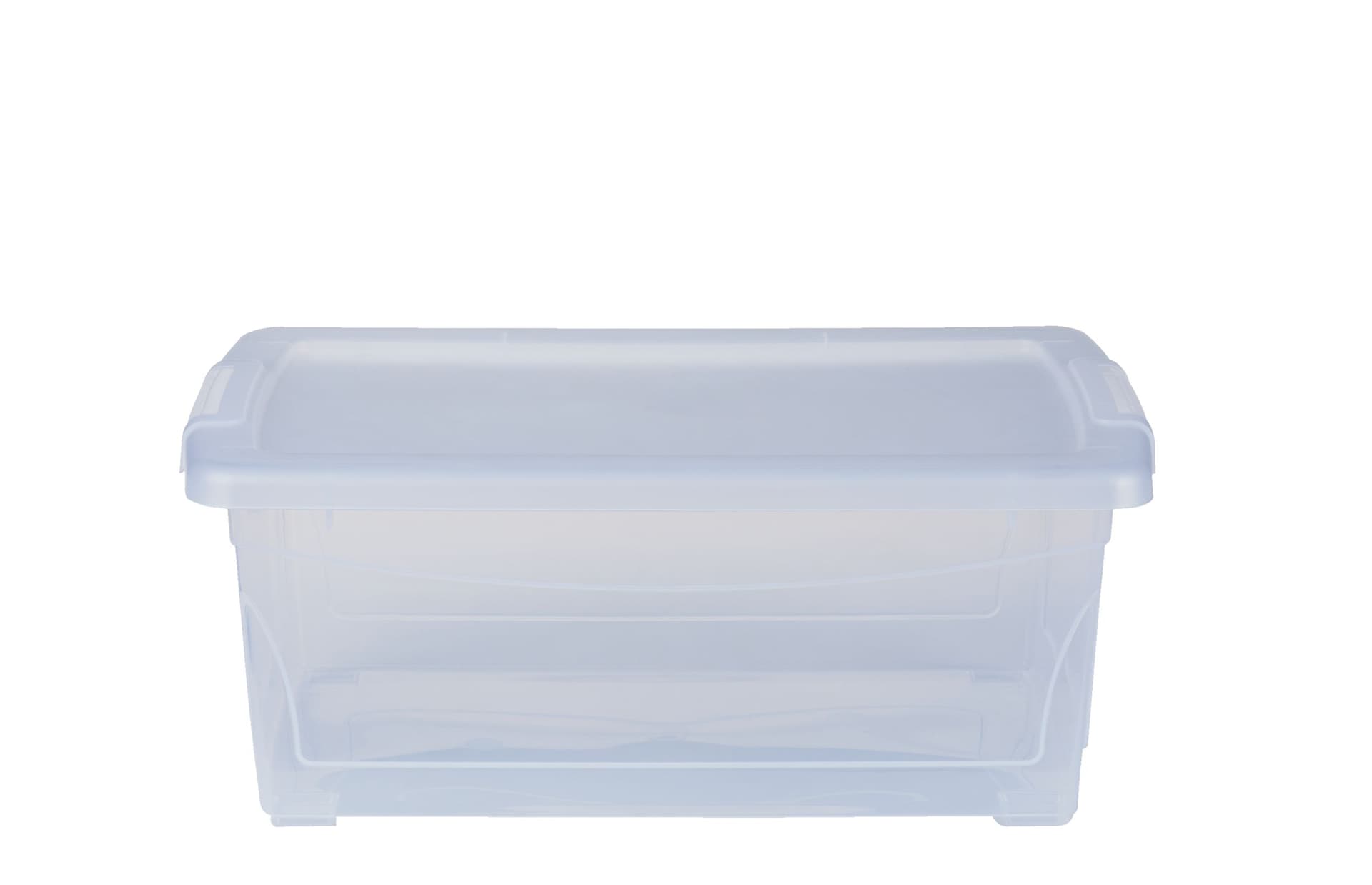 type A Clarity Transparent Storage Box with Lid, 15-L