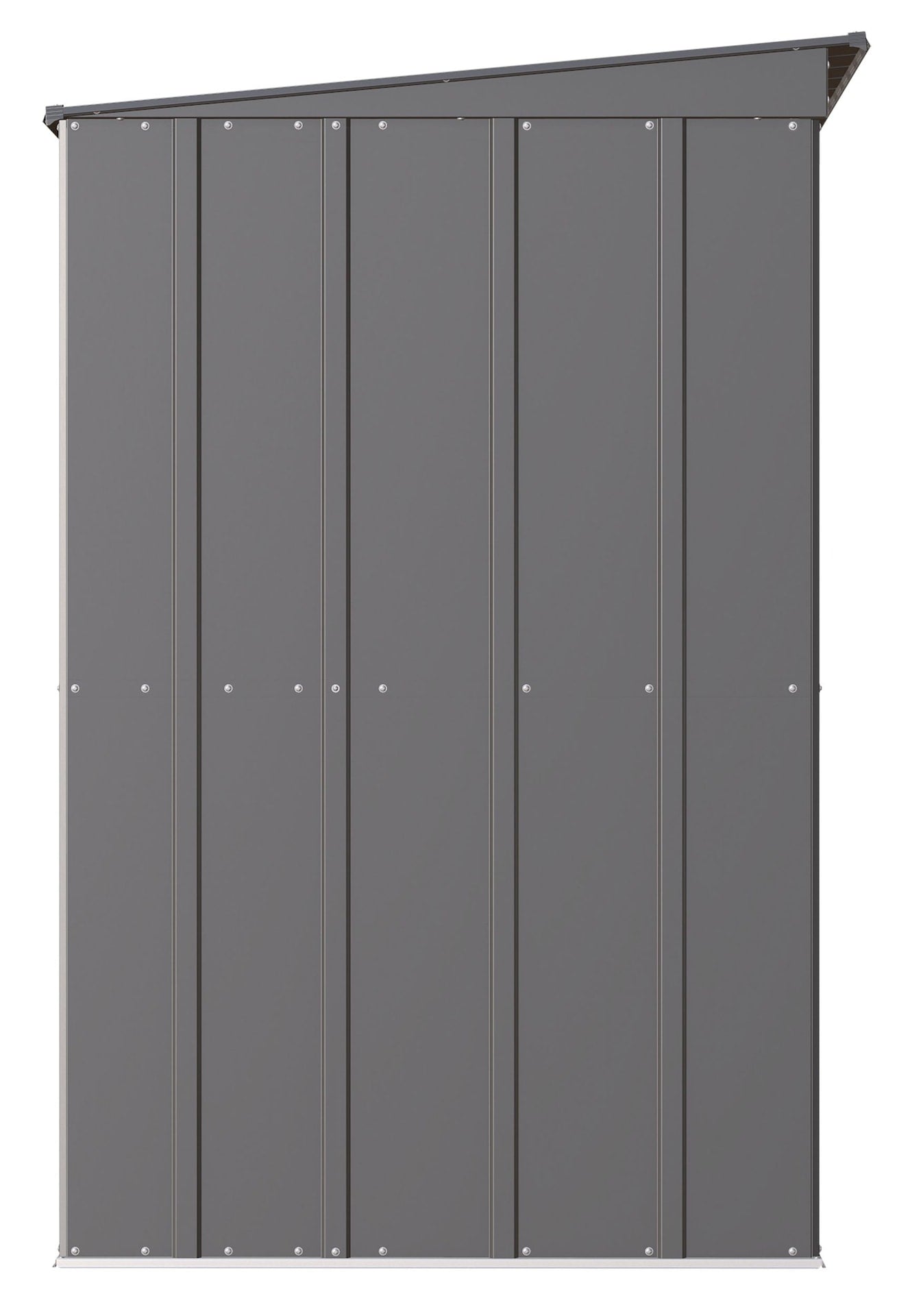 Arrow Classic Galvanized Steel Storage Shed, Charcoal, 10-ft x 4-ft