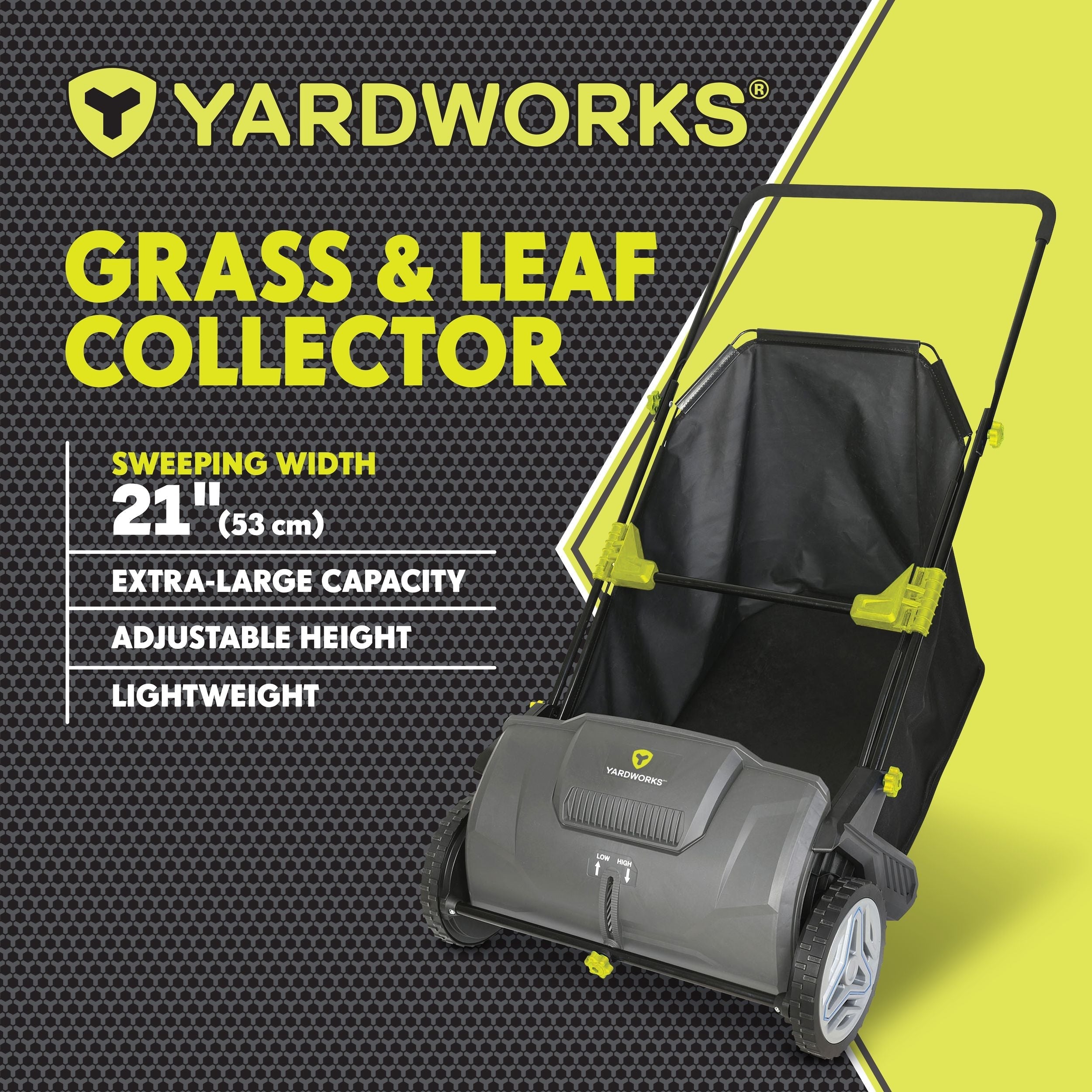 Yardworks Grass & Leaf Collector, Extra-Large Capacity